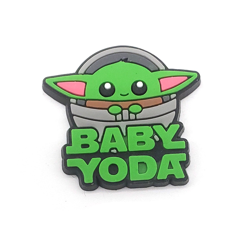 yoda lucu Crocs Pin Jibbitz sandal kartun shoe charms DIY Dapat Dilepas decorate Lubang Sepatu accessories anak hadiah Natal