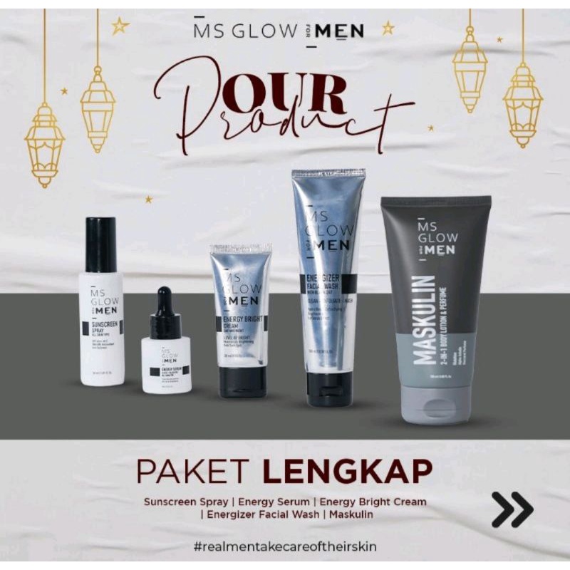 [ORIGINAL] MS GLOW MEN ms glow for men skincare khusus pria
