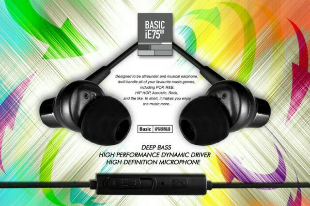 Original earphone basic ie 75 hd ie75