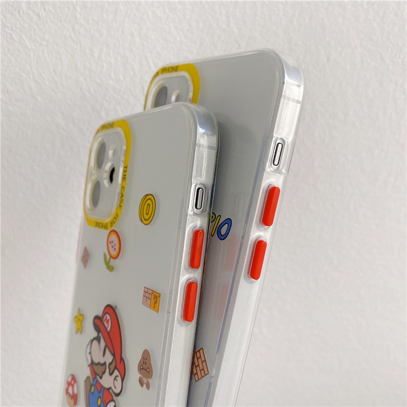 Soft case TPU Motif super Mario Untuk iphone 11 12 13PROMAX X XS XR XSMAX 7 8 Se 2020 PLUS