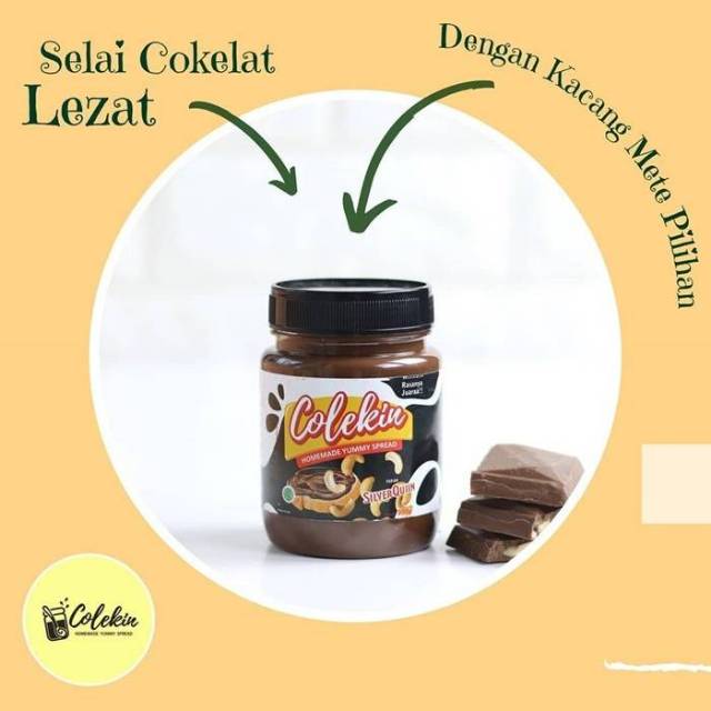

SELAI COKLAT TOPING KACANG MEDE (silverquin) 200gr