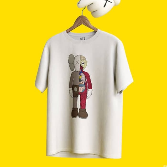 Uniqlo X KAWS shirt - Putih, XS