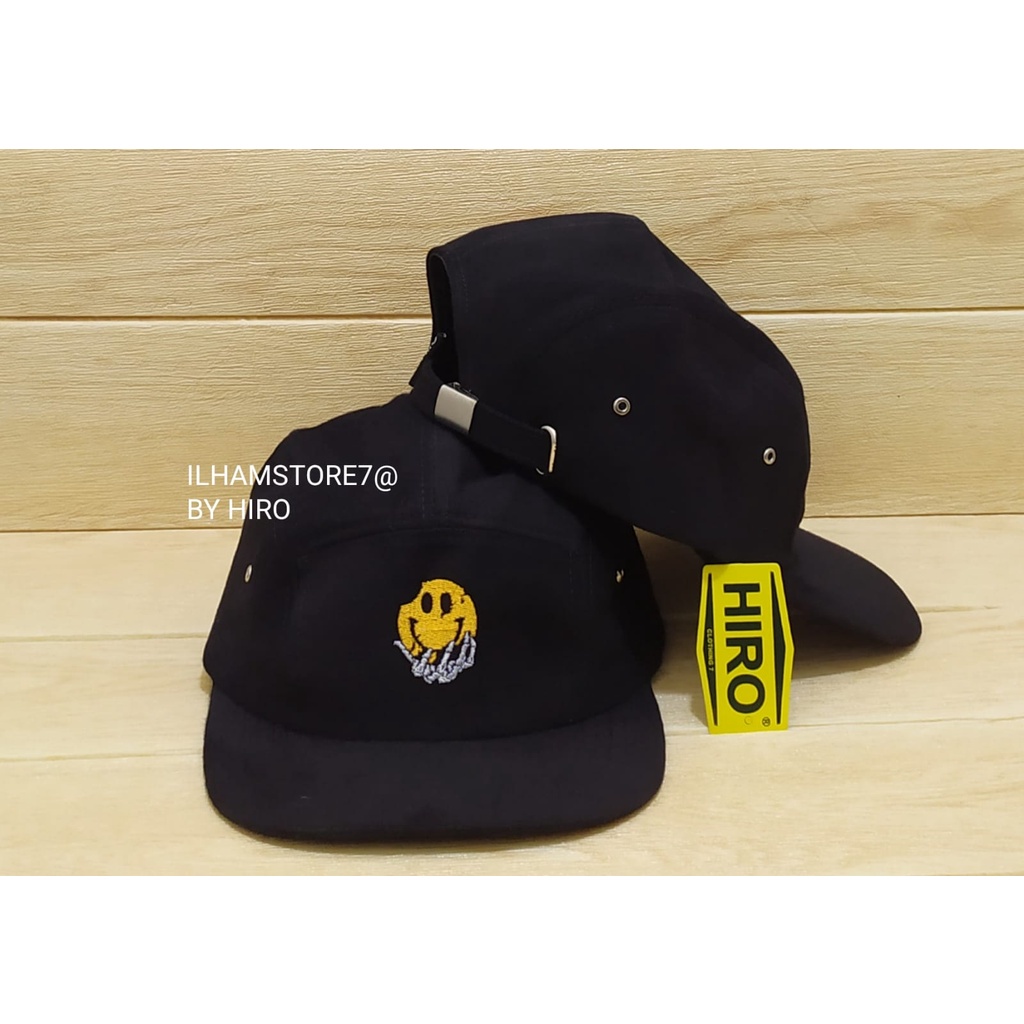 [COD]Topi Snapback Bordir Original Lima Panel New Model/Topi Distro Pria/Topi Hip-Hop Keren