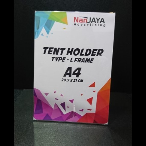 

TENT HOLDER / SIGN HOLDER / AKRILIK DISPLAY TYPE L - A4 VERTICAL