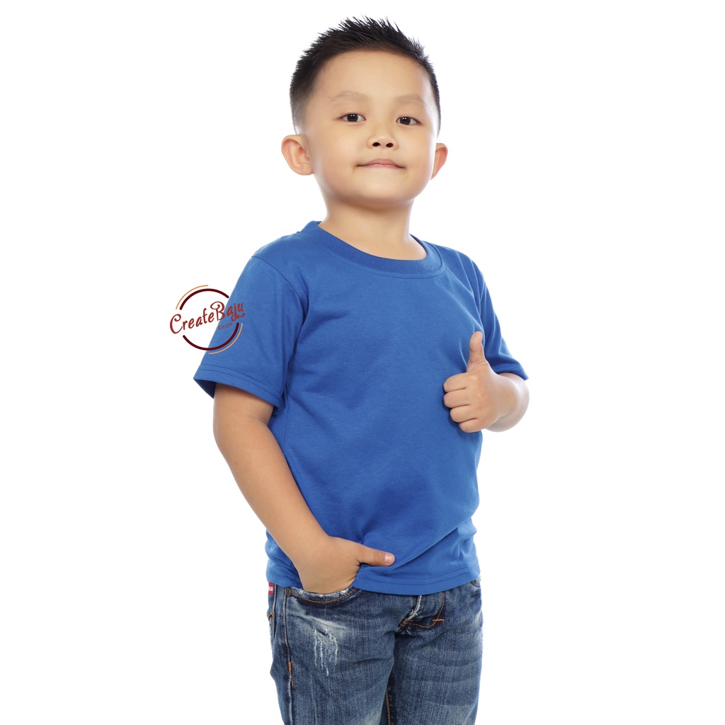 KAOS ANAK POLOS MURAH 1-7 TAHUN BAJU ATASAN ANAK LAKI POLOS BAHAN KATUN LENGAN PENDEK