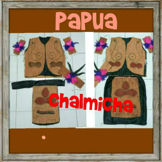 Baju Kostum Karnaval Anak Adat Papua
