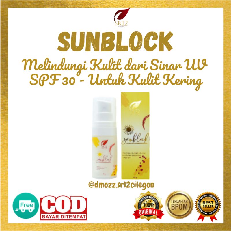 Sunblock Wajah Kering Spf30 SR12 Tabir Surya Terbaik