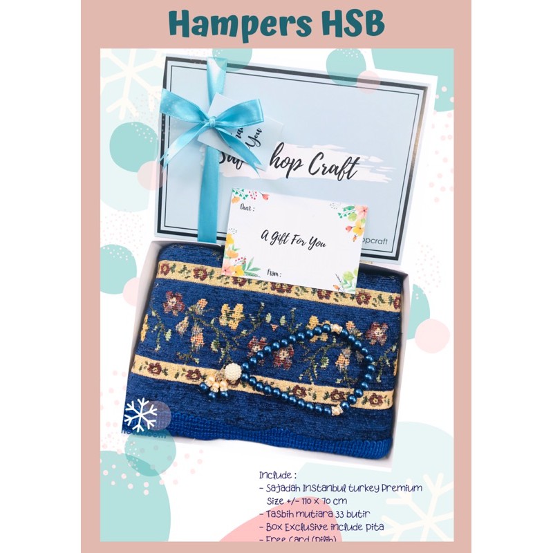 

Hampers Sajadah Idul Fitri/Parcel/Kado Pernikahan/Gift/Souvenir Pengajian, Haji, Umroh,Pernikahan