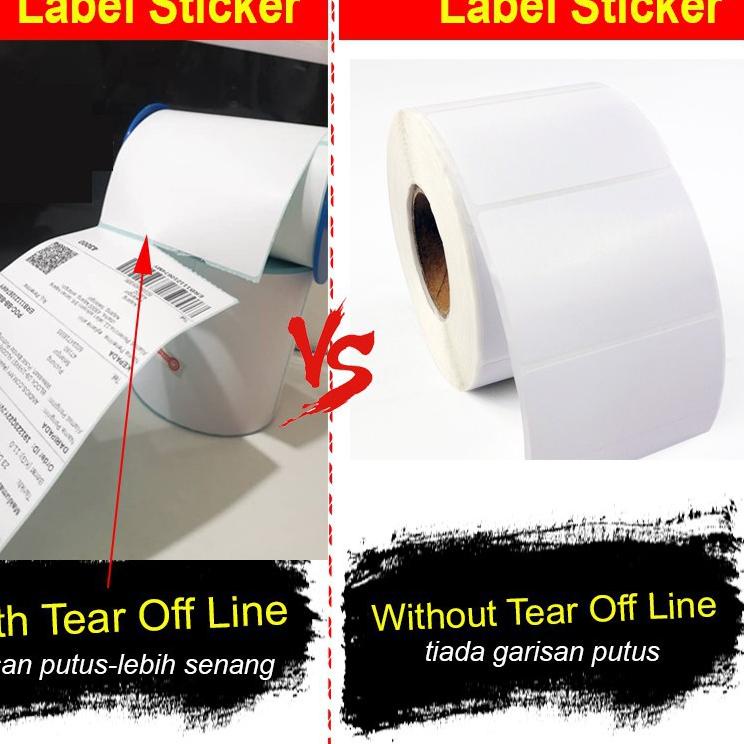 

Big Sale LABEL STICKER THERMAL BARE 100x150mm 10x15cm 300Pcs Core 1 A6, 4" x 6