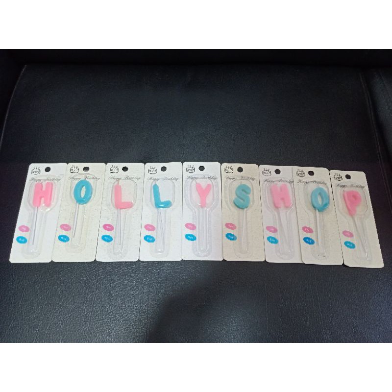 Lilin huruf/candle letters(jual per pc)