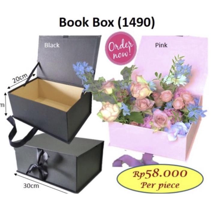 

Berkualitas box bunga - Book box - rectangle box - box tutup tempel - bloombox - hardbox1490