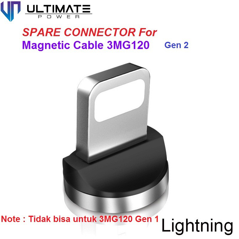 Ujung Konektor 3MG120 Gen 2 Ultimate Charger Lightning untuk Magnetic Cable Original100%