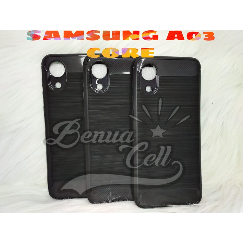 SAMSUNG A03 CORE, A03S CASE IPAKY KARBON SOFTCASE SLIMFIT KARBON SAMSUNG - BC