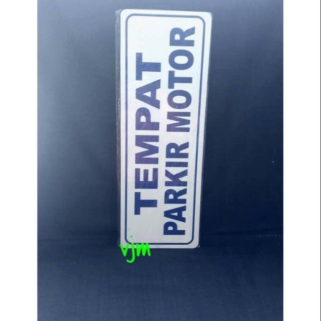 

Acrylic papan nama tempat parkir motor , sign label akrilik