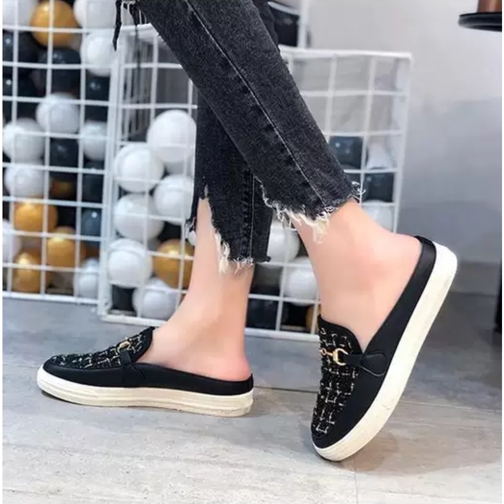 SN6188 agi2243 Sepatu Slip On Wanita Fashion Import