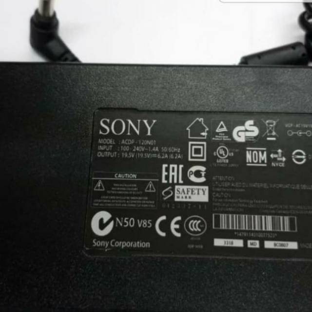 Adaptor TV Sony Bravia 50-60Inch ACDP-120N02 19.5V 6.2A