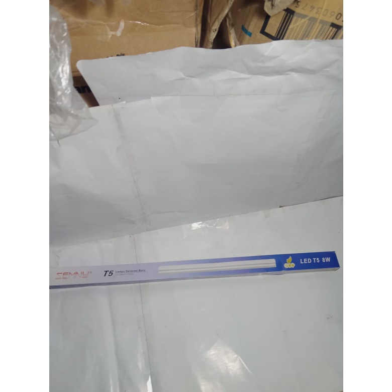Kap TL lampu SEMNI LED T5 LENGKAP 8W