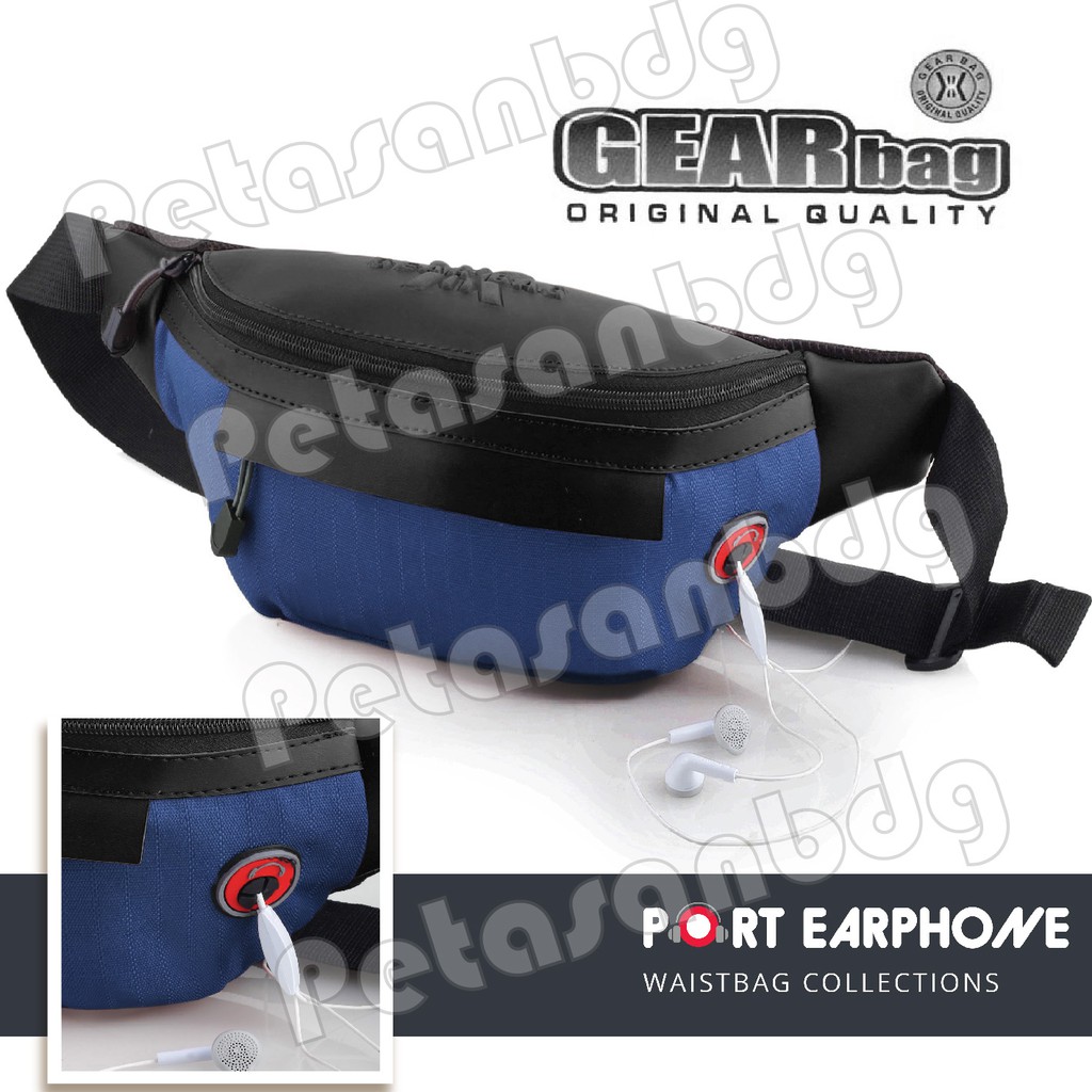 RTM - Tas Selempang Gear Bag X - Tawny .PT Leather Waistbag WITH EARPHONE HOLE