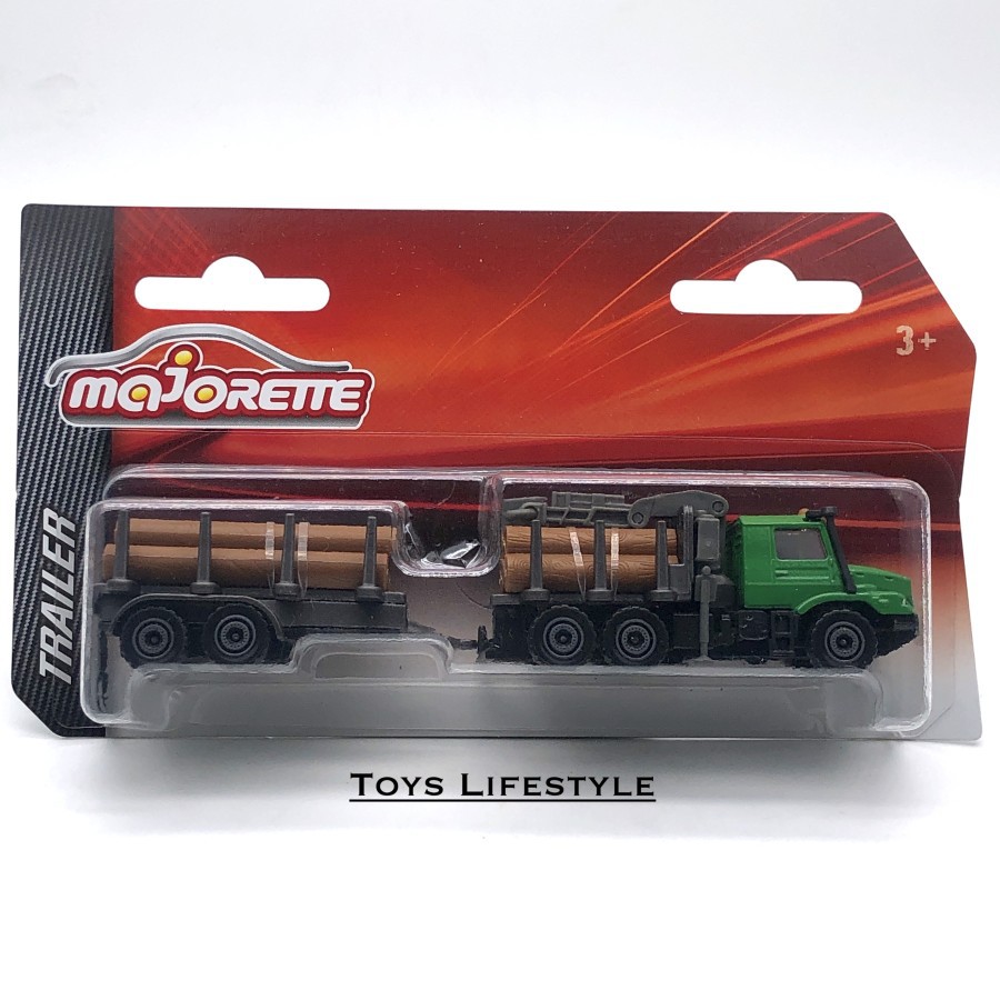 Mobil Majorette Diecast - Truck Mercedes Benz Pengangkut Kayu 1:64