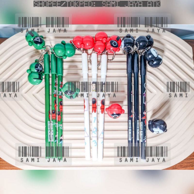 

Pulpen Bolpen Pen Gel Squid Game 0.5mm