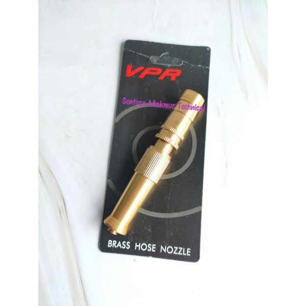 Semprotan Air Lurus Kuning Kuningan Brass Hose Nozzle