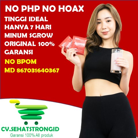 SGROW Susu Peninggi Badan Suplemen Badan Terbaik dan TERPERCAYA