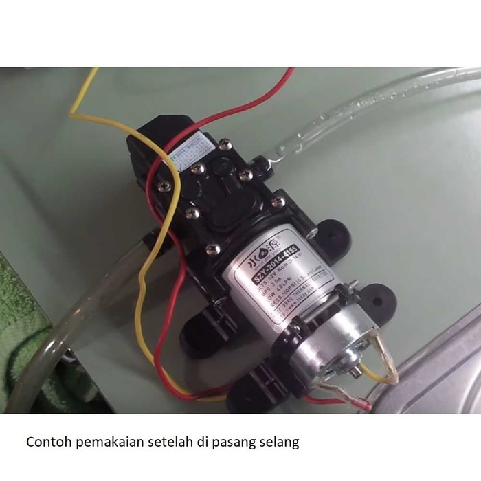 Pompa Air 12V Diaphragm Water Pump Mesin Pendorong Shower Cuci Mobil