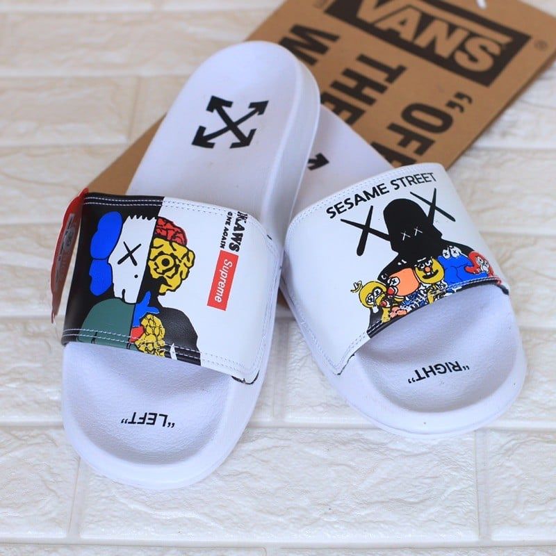 (FREE BOX dan PAPERBAG) Sandal slop slide Champion  / Sendal slop pria import sesame