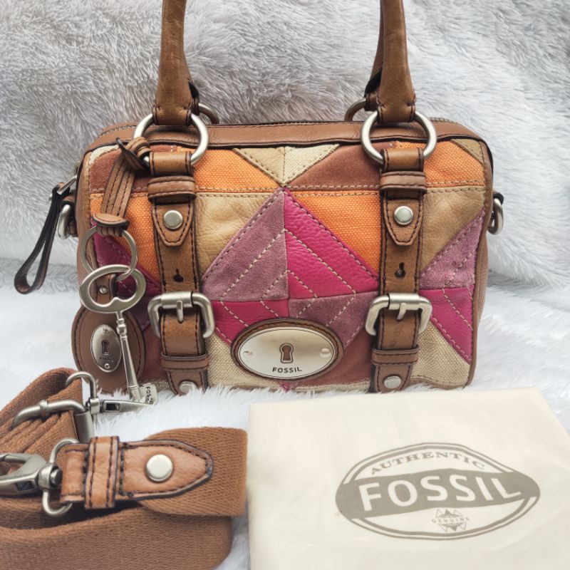 Tas Fossil Maddox Small Patchwork Preloved