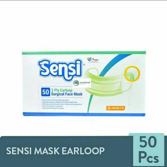 Masker Sensi Earloop isi 50 pcs