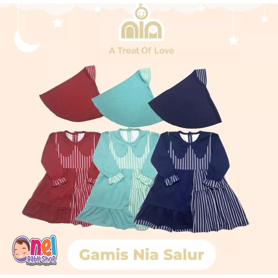 Gamis Anak - Gamis Nia Salur / Rample