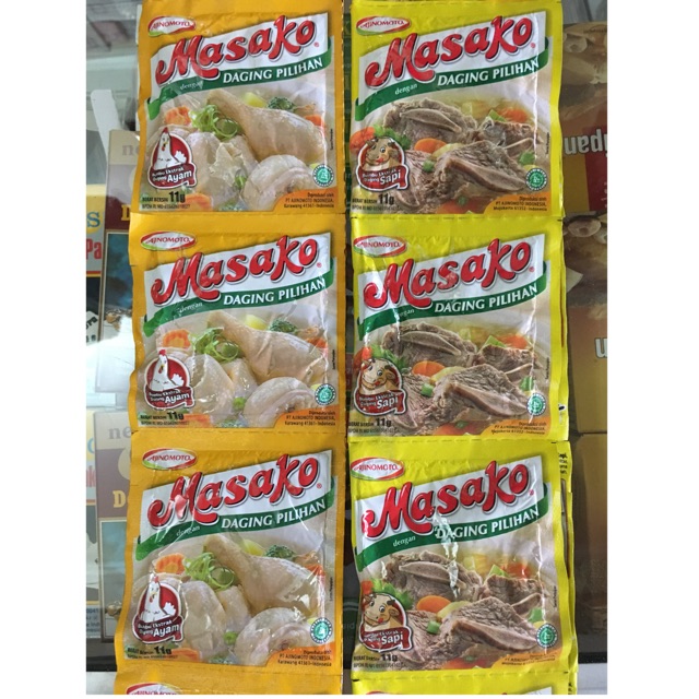 Masako sachet Rasa Ayam dan Sapi 12x11gr