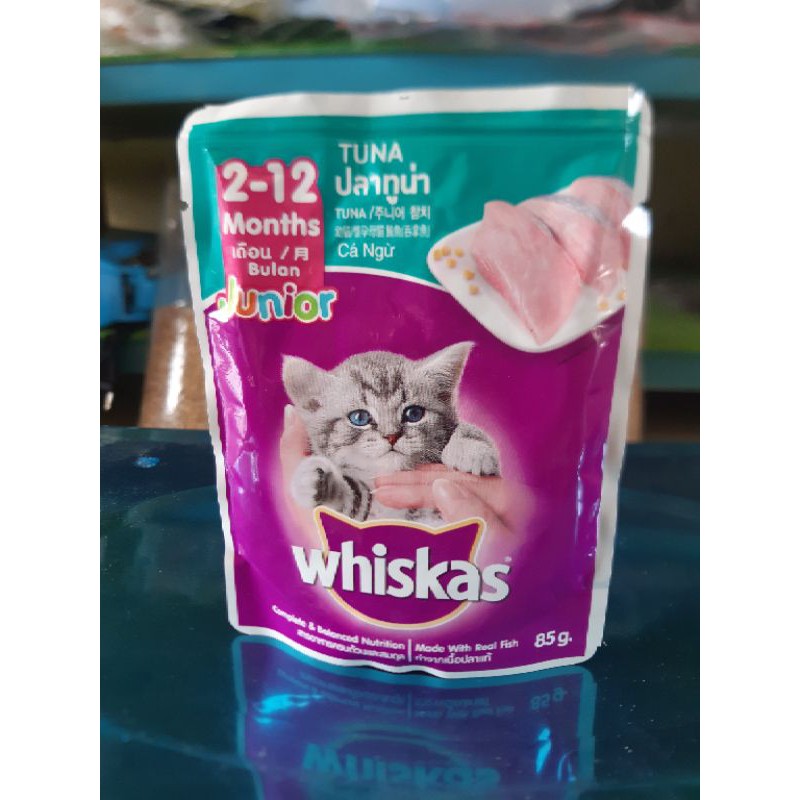 Whiskas Junior 2-12 bulan rasa Tuna