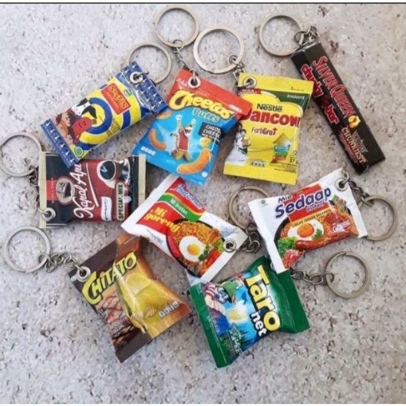 Gantungan Kunci Unik / Gantungan Kunci Snack