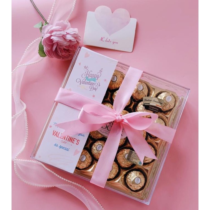 

PROMO 2IN1 KADO VALENTINE SPESIAL COKLAT BUNGA VALENTINE DG654EAFVD