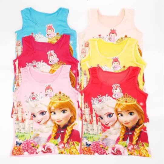 FREYA KIDS | Singlet anak Full print Super Soft / Singet Anak Full print Art FK 821