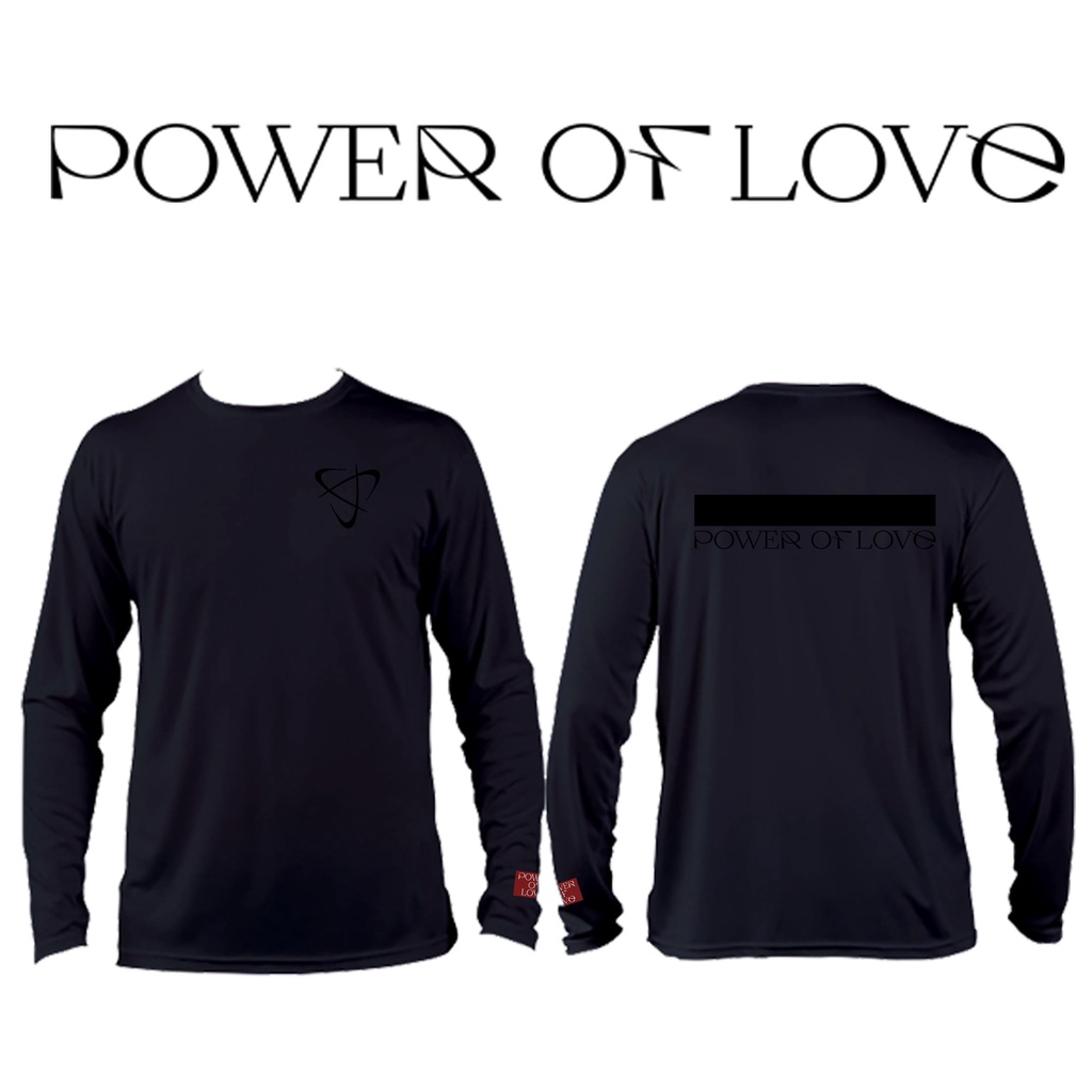 Kaos lengan panjang Seventeen Power Of Love DTF Print Sablon depan belakang