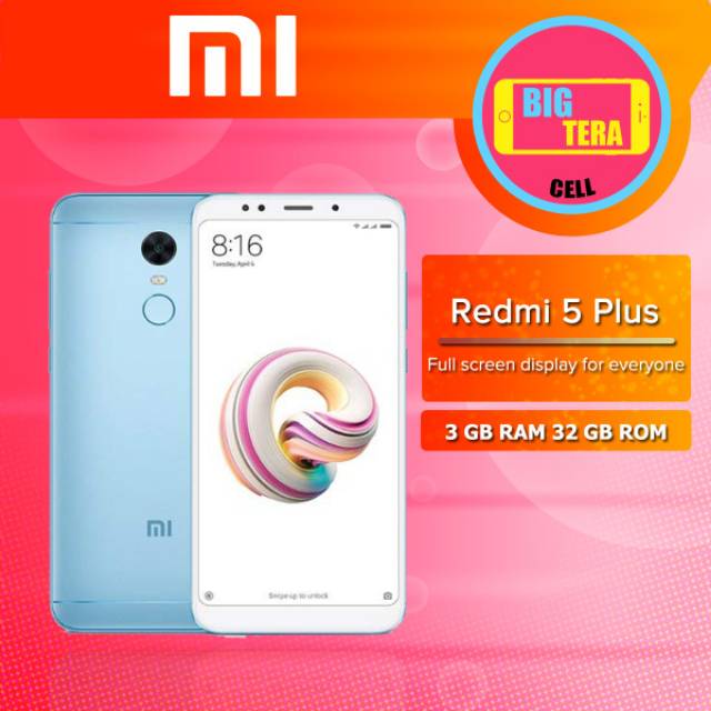 HP Xiomi 5 Plus 3/32 Blue / Pink - Xiaomi Mi 5 Plus RAM 3gb - Smartphone Xiaomi