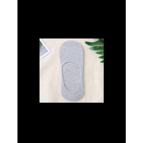 KAOS KAKI BALET INVISIBLE/KAOS KAKI PENDEK/HIDDEN SOCK PRIA WANITA DEWASA-Abu-abu