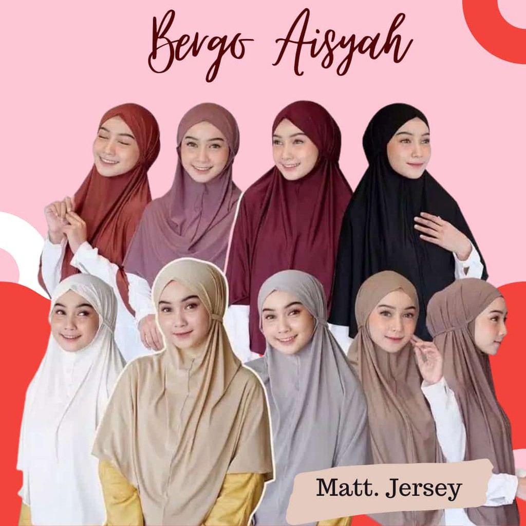 Jilbab Instan Bergo Instan Jersey Aisyah-2