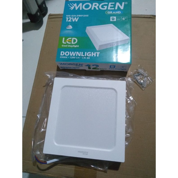 Lampu Led - Downlight LED Cool Daylight 12W kotak - Downlight LED