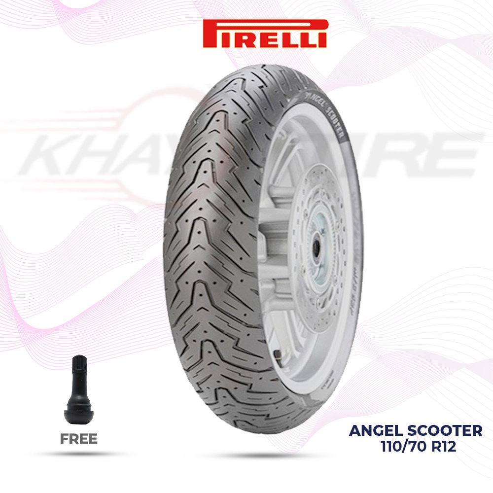 Ban Motor Vespa Matic // PIRELLI ANGEL SCOOTER 110/70 Ring 12 Tubeless