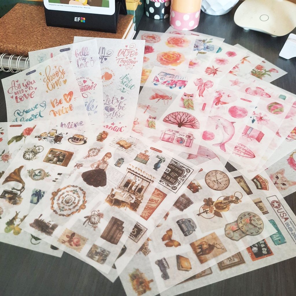 

Part 2of2 Washi Sticker Motif - Stiker Kertas Aestetik (LEMBARAN)