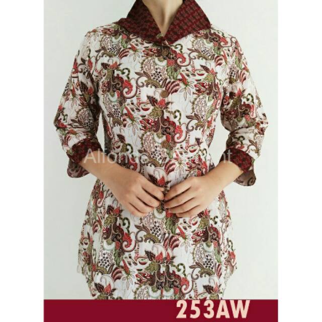 Blouse Batik Modern Wanita, Batik Keraton 253AW