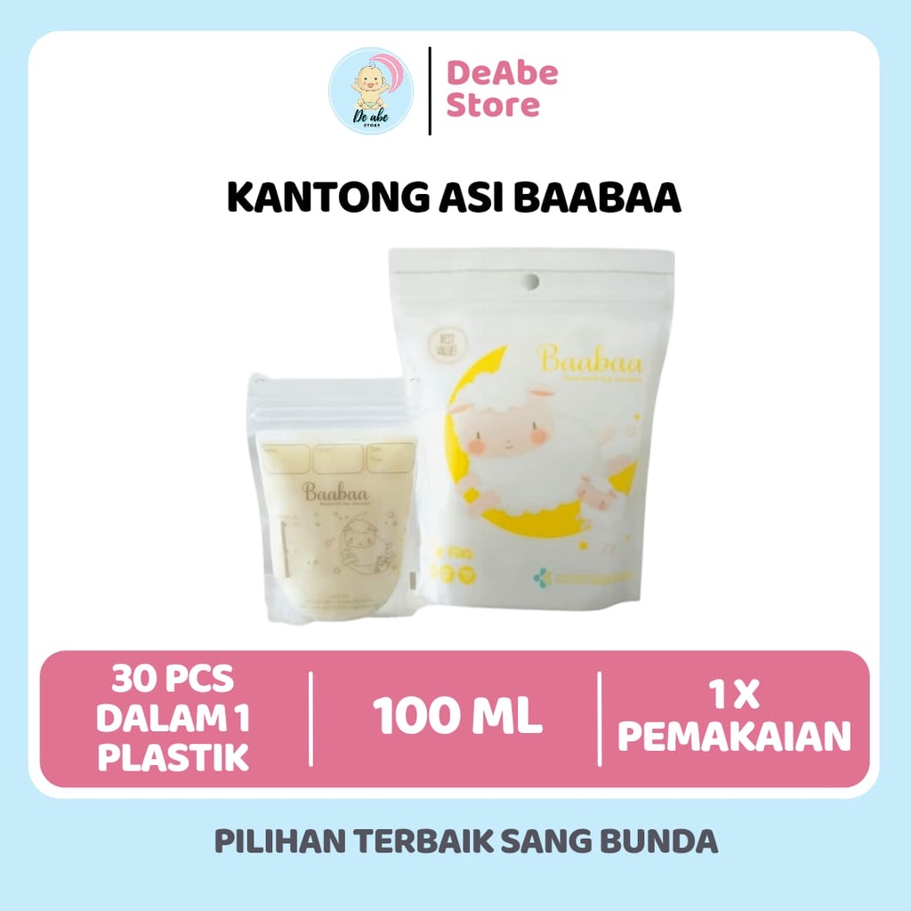 PLASTIK KANTONG ASI / PLASTIK KANTONG PENYIMPANAN ASI BAABAA 100ml