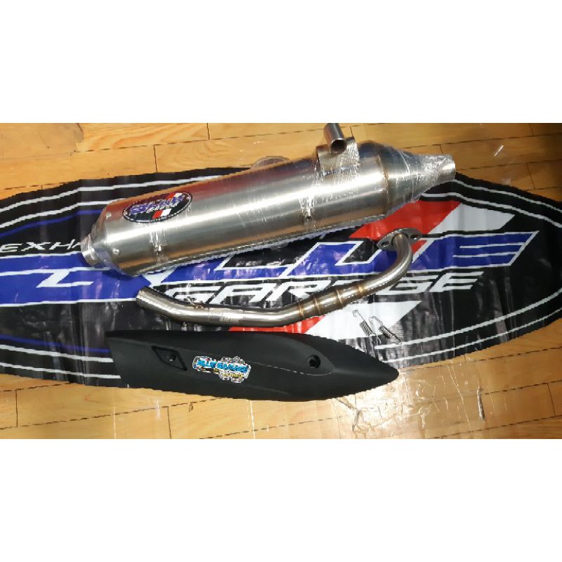 knalpot standar racing nmax aerox full stenless bukan rob 1 knalpot tsukigi stenless blue garage ori