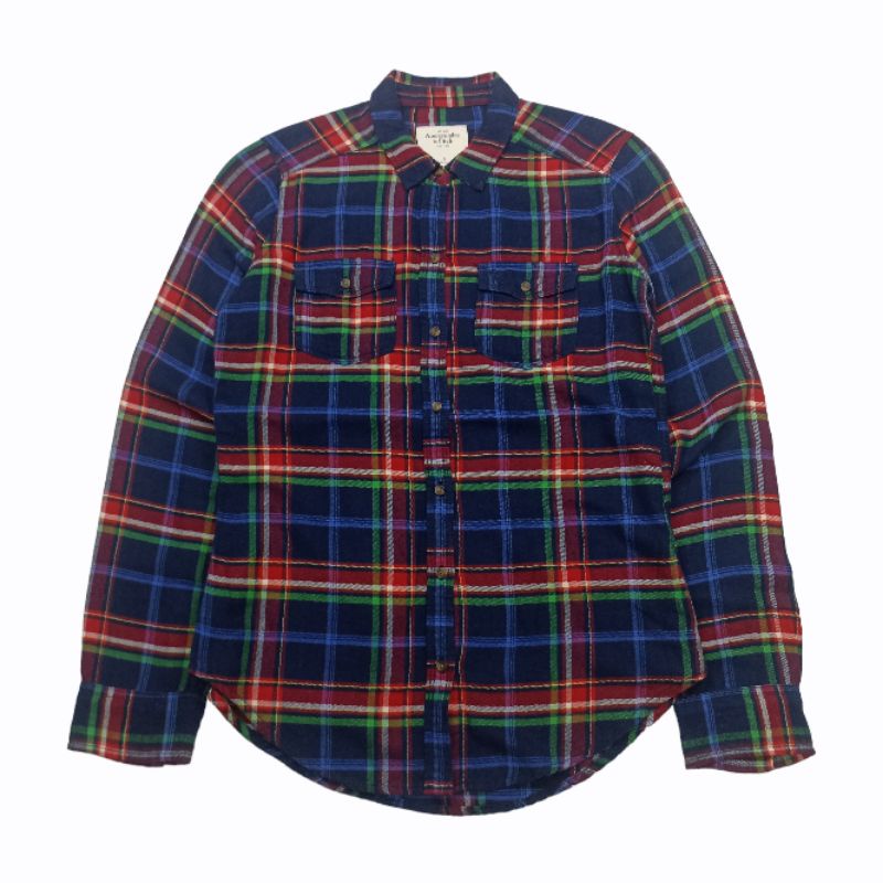 Kemeja Flanel Abercrombie & Fitch Second