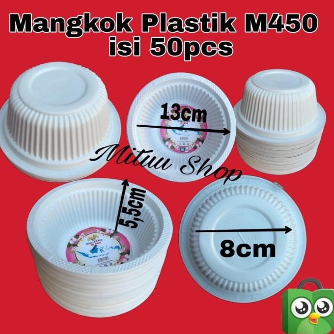 PROMO Mangkok Plastik M450/Mangkok Plastik Ulir/Mangkok Murah Sekali Pakai MURAH