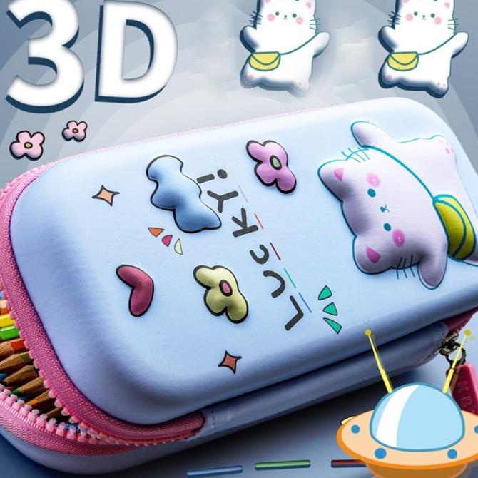 

Tempat Pencil Anak Tempat Pensil 3D / Pencil Case Cute Box Unicorn Kawaii Stationery