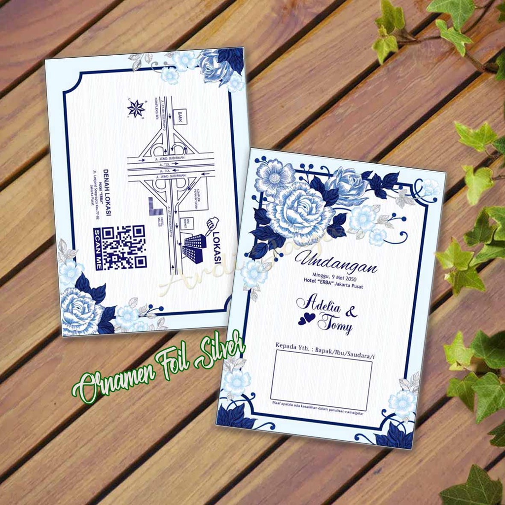 Undangan Pernikahan Cantik Unik elegan murah I Cetak express free plastik sampul